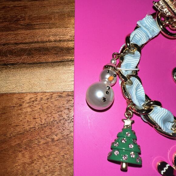 Betsey Johnson Women’s Charm Bracelet Christmas Inspired - Picture 2 of 8
